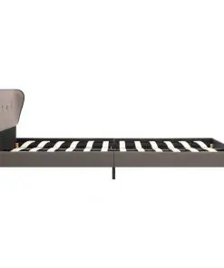 vidaXL Bed Frame Taupe Fabric 137×187 cm Double