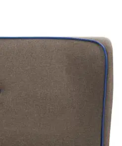 vidaXL Bed Frame Taupe Fabric 137×187 cm Double