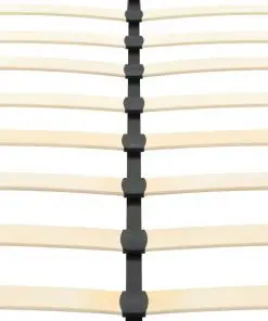 vidaXL Bed Frame White Faux Leather 106×203 cm King Single