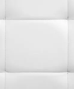 vidaXL Bed Frame White Faux Leather 153×203 cm Queen