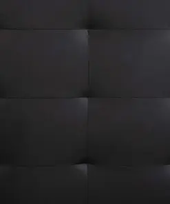 vidaXL Bed Frame Black Faux Leather 183×203 cm King