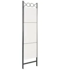 vidaXL 3-Panel Room Divider White 120×180 cm