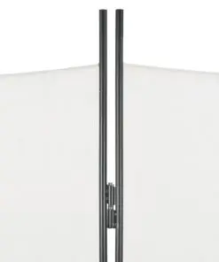 vidaXL 3-Panel Room Divider White 120×180 cm