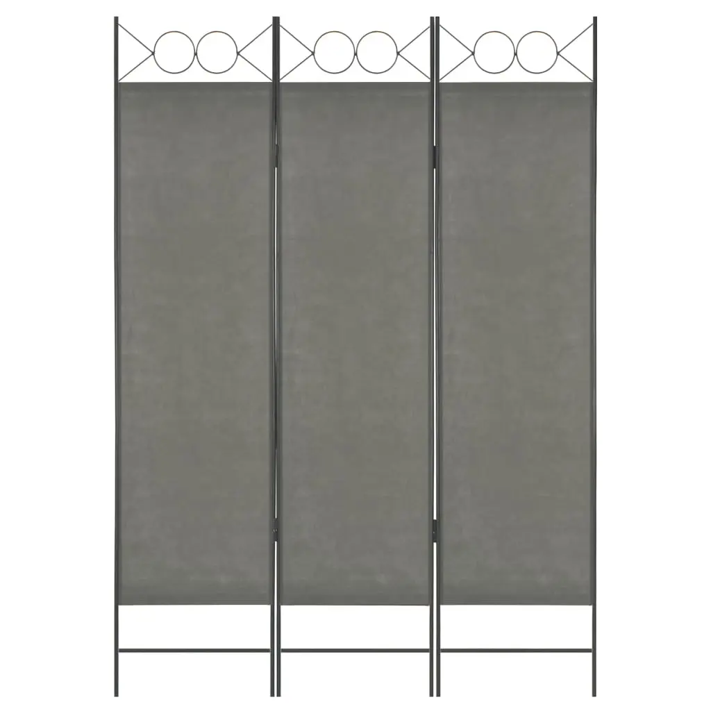 vidaXL 3-Panel Room Divider Anthracite 120×180 cm