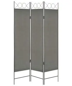 vidaXL 3-Panel Room Divider Anthracite 120×180 cm