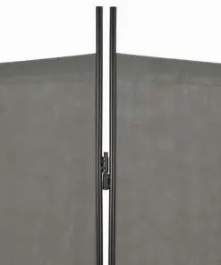 vidaXL 3-Panel Room Divider Anthracite 120×180 cm