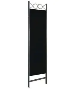 vidaXL 3-Panel Room Divider Black 120×180 cm
