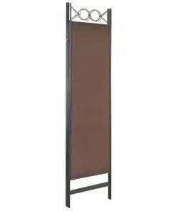 vidaXL 4-Panel Room Divider Brown 160×180 cm
