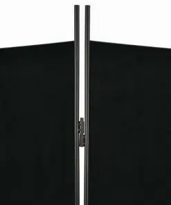 vidaXL 4-Panel Room Divider Black 160×180 cm