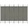 vidaXL 6-Panel Room Divider Anthracite 240×180 cm vidaXL 6-Panel Room Divider Anthracite 240×180 cm