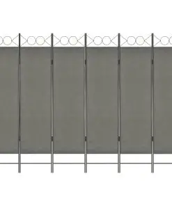 vidaXL 6-Panel Room Divider Anthracite 240×180 cm