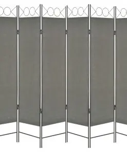 vidaXL 6-Panel Room Divider Anthracite 240×180 cm