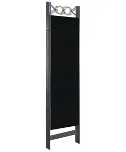 vidaXL 6-Panel Room Divider Black 240×180 cm