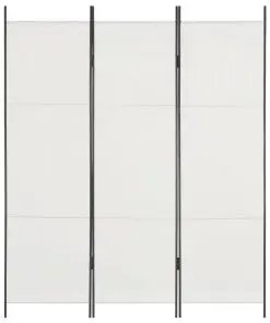 vidaXL 3-Panel Room Divider White 150×180 cm