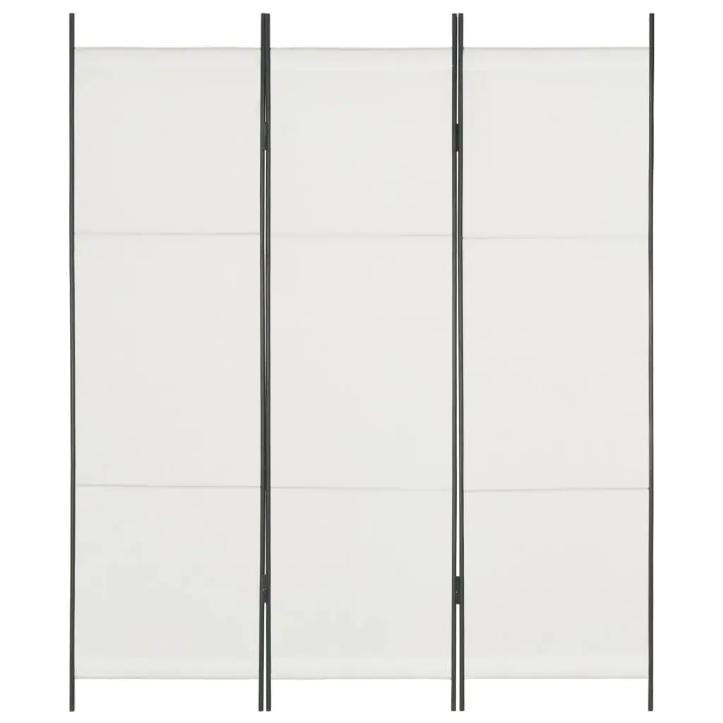 vidaXL 3-Panel Room Divider White 150×180 cm
