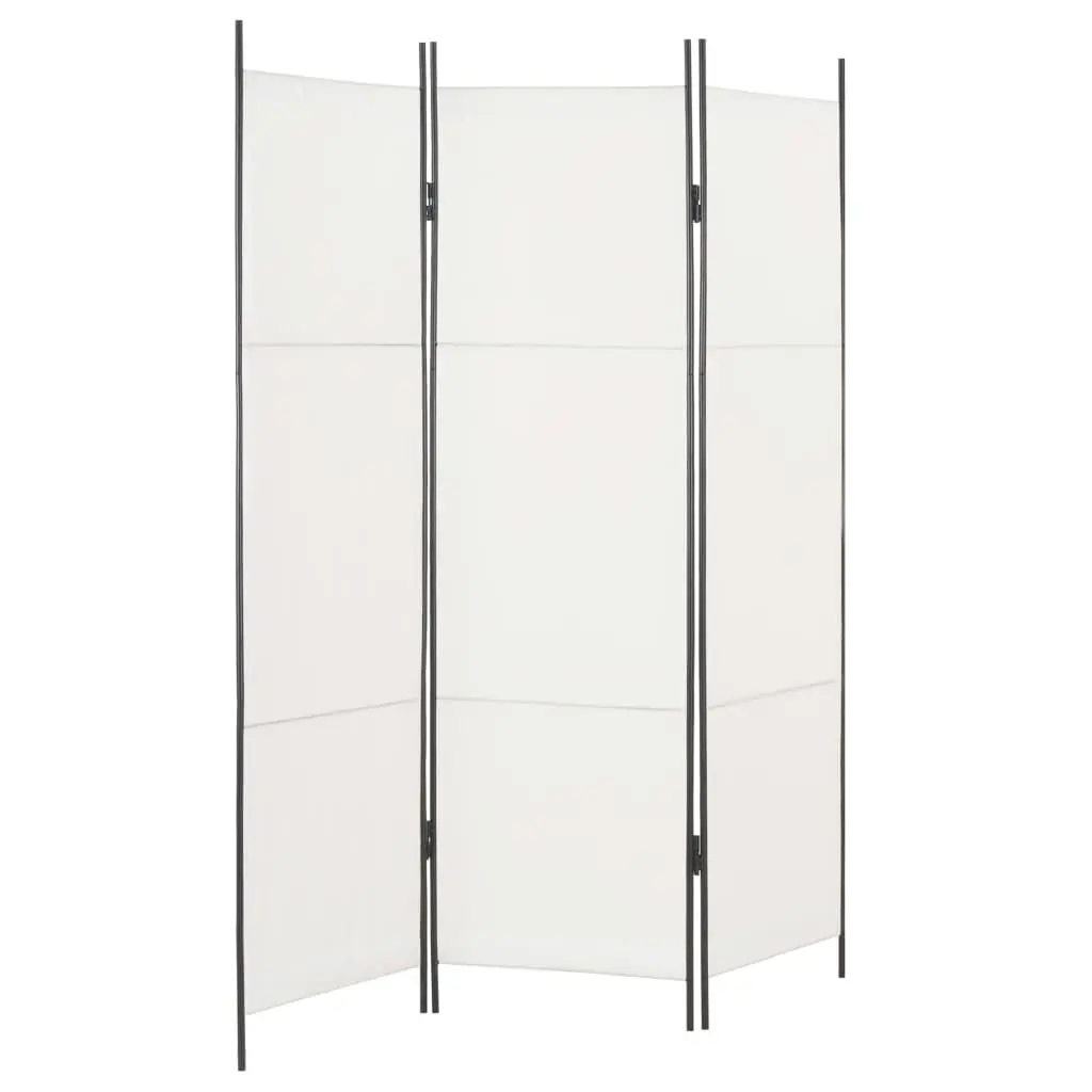 vidaXL 3-Panel Room Divider White 150×180 cm