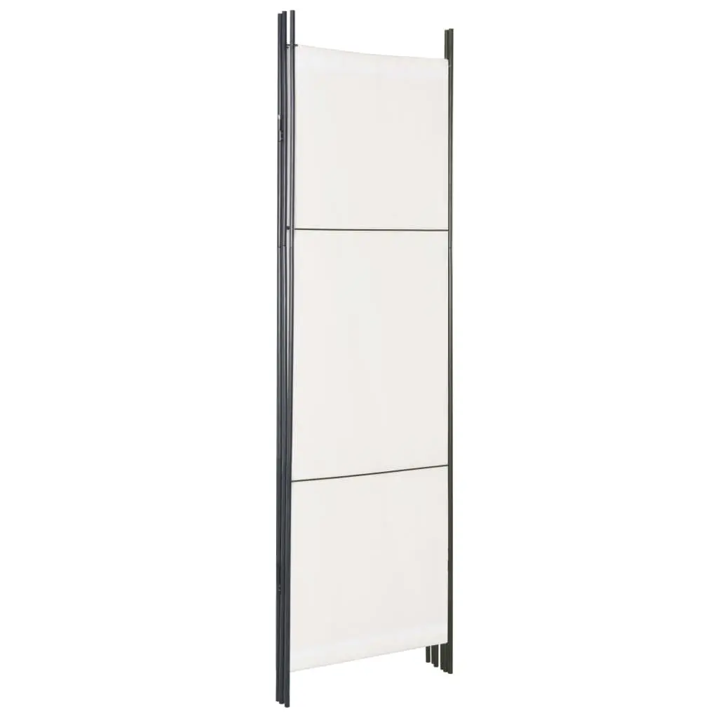 vidaXL 3-Panel Room Divider White 150×180 cm