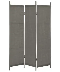 vidaXL 3-Panel Room Divider Anthracite 150×180 cm