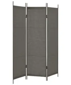 vidaXL 3-Panel Room Divider Anthracite 150×180 cm