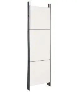 vidaXL 4-Panel Room Divider White 200×180 cm