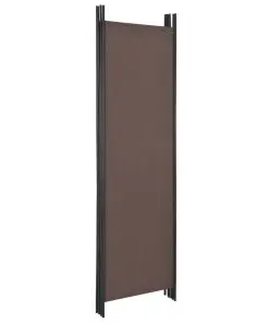 vidaXL 4-Panel Room Divider Brown 200×180 cm