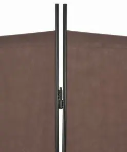 vidaXL 4-Panel Room Divider Brown 200×180 cm