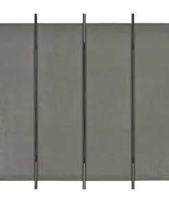 vidaXL 4-Panel Room Divider Anthracite 200×180 cm