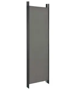 vidaXL 4-Panel Room Divider Anthracite 200×180 cm