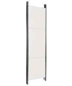 vidaXL 5-Panel Room Divider White 250×180 cm