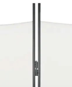 vidaXL 5-Panel Room Divider White 250×180 cm