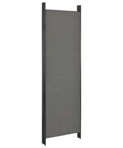 vidaXL 5-Panel Room Divider Anthtracite 250×180 cm