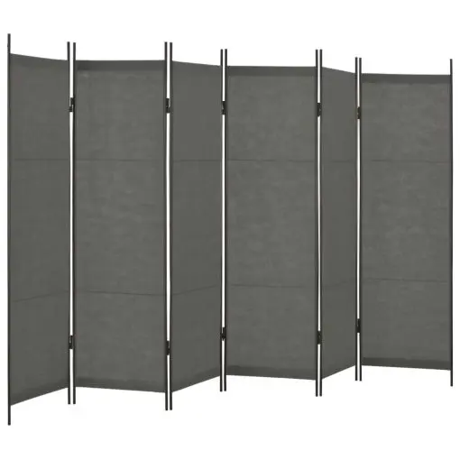 vidaXL 6-Panel Room Divider Anthtracite 300×180 cm