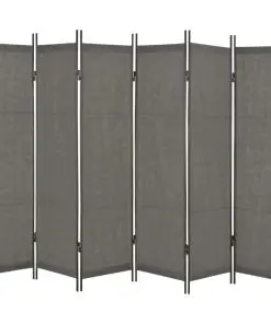vidaXL 6-Panel Room Divider Anthtracite 300×180 cm