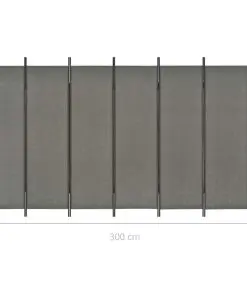 vidaXL 6-Panel Room Divider Anthtracite 300×180 cm