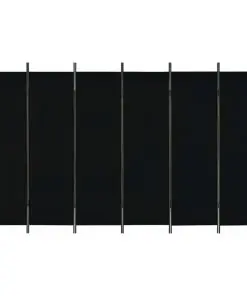 vidaXL 6-Panel Room Divider Black 300×180 cm