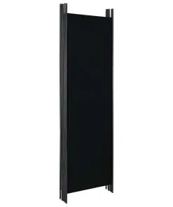 vidaXL 6-Panel Room Divider Black 300×180 cm