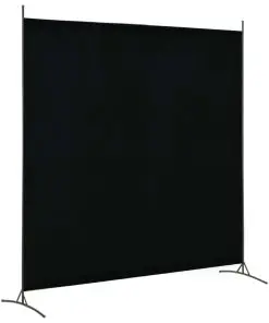 280266 vidaXL 1 Panel Room Divider Black 175×180 cm