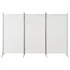 280267 vidaXL 3-Panel Room Divider White 260×180 cm