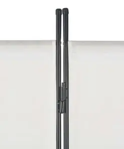 280267 vidaXL 3-Panel Room Divider White 260×180 cm