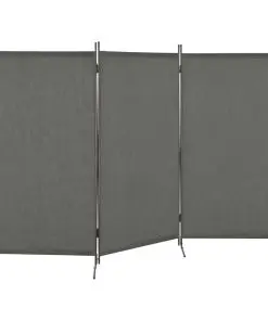 280269 vidaXL 3-Panel Room Divider Anthracite 260×180 cm
