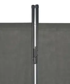 280269 vidaXL 3-Panel Room Divider Anthracite 260×180 cm