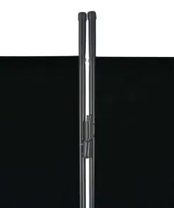280270 vidaXL 3-Panel Room Divider Black 260×180 cm