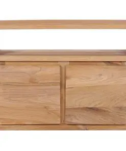 vidaXL Sideboard 80x30x60 cm Solid Teak Wood
