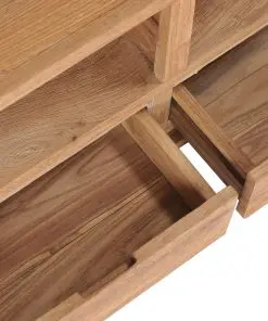 vidaXL TV Cabinet 90x30x40 cm Solid Teak Wood