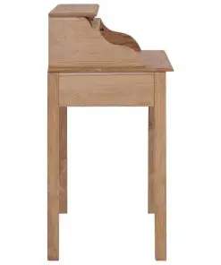 vidaXL Desk 90x50x100 cm Solid Teak Wood
