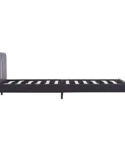 vidaXL Bed Frame Black Faux Leather King Single