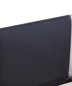 vidaXL Bed Frame Black Faux Leather Queen