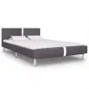 vidaXL Bed Frame Grey Faux Leather King Single vidaXL Bed Frame Grey Faux Leather King Single