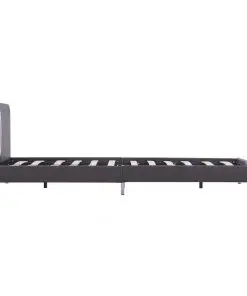 vidaXL Bed Frame Grey Faux Leather King Single