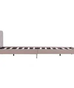 vidaXL Bed Frame Cappuccino Faux Leather Double